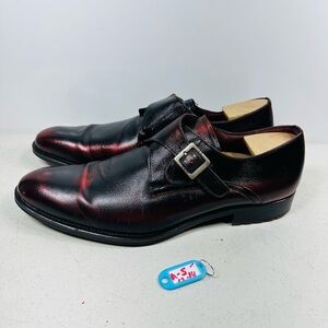 MEZLAN MEN'S SHOES PATINA LEATHER MONKSTRAP LOAFERS SIZE 12